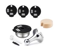 Capsules de café réutilisables pour Bosch Tas Simo, filtres à café Tas-simo en acier inoxydable, dosettes de café réutilisables Tas simo 60 ml, couvercle supplémentaire - 180 + 200 + 220 ml bouchon en