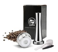 Capsules de café réutilisables pour Delta Q NDIQ7323, en acier inoxydable, filtres pour Lavazza Point EP MINI Couleur Jaune clair