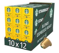Capsules de café Starbucks Blonde Espresso Roast pour Nespresso 120 pièces