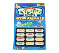 Capsules De Croissance Pour Bébé, 12 Pièces, Jouet De Bain Cognitif, Absorption D'eau, Animal Marin Bricolage, Jouet De Croissance, Surprise, Cadeau Amusant