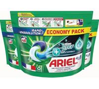 Capsules de lessive Ariel tout-en-un + Lenor Unstoppables, 3 x 40 lavages - paquet avantageux
