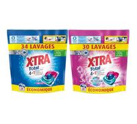Capsules de lessive - Xtra Total - Trio-Caps - Original + Parfum Fleuri