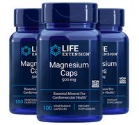 Capsules De Magnésium 500mg 3x100 Caps Oxide/Citrate Life Extension