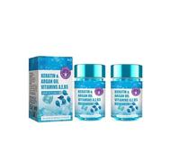 Capsules de sérum capillaire pour cheveux crépus, capsules d'essence capillaire, capsules de sérum capillaire à la kératine, Huiles d'argan, de jojoba et de B5 pour cheveux crépus, secs et abîmés