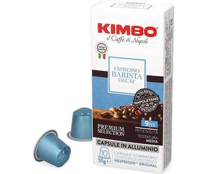 Capsules décaféinées Kimbo Espresso Barista DECAF pour Nespresso (10 unités)
