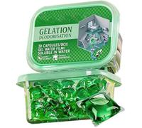 Capsules d'élimination des odeurs de drainage Bio-enzyme pour tuyaux | 30 capsules par boîte, film gel d'eau, soluble dans l'eau, formule bio-enzymatique, utilisation d'égout et d'évacuation