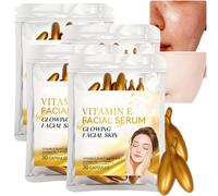 Capsules d'essence hydratante intense à la vitamine E, capsules d'huile de vitamine E pour le visage, sérum anti-rides, soin hydratant anti-âge pour un teint éclatant, application facile et (4PCS)