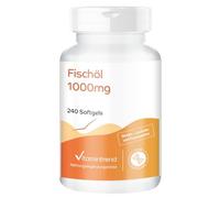 Capsules d'huile de poisson - Oméga 3-240 softgels - 3000mg d'huile de poisson par dose journalière - avec EPA et DHA - hautement dosé - suppléments d'Allemagne | Vitamin
