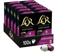 Capsules Espresso Café - SUTEO - Sontuoso Intensité 8 - Compatibles Nespresso - Lot de 100