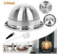Capsules filtrantes à café réutilisables rechargeables en acier inoxydable de 230 ml pour Nespresso Vertuo
