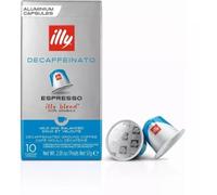 Capsules ILLY 10 Capsules compatibles Décaféiné 57g