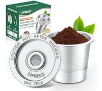 Capsules K réutilisables pour Keurg 1.0 : dosettes de café en acier inoxydable, capsules K rechargeables en métal - Filtres à café universels pour cafetière Keurg 1.0