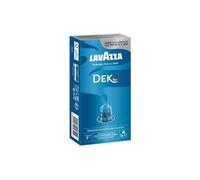 Capsules Lavazza Nespresso Dek Bleu Aluminium, Emballage De 30 Pièces