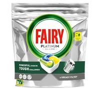 Capsules lave-vaisselle - Fairy - Platinum All in One Lemon - Nettoyage puissant - Fraîcheur citron