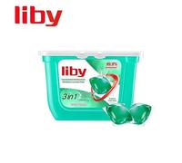 Capsules Lessive 4 en 1 Ultra-Concentrées - Antibactérien, Anti-acariens, Protège les Couleurs - 30 Capsules Solubles