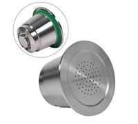 Capsules Nespresso lavables et réutilisables, en acier inoxydable de qualité alimentaire, compatibles avec la machine Nespresso, respectueuses de l'environnement, avec une cuillère en plastique