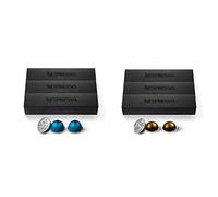 Capsules Nespresso VertuoLine, Odacio, Café grillé foncé, 30 Capsules Café & Capsules VertuoLine, Double Espresso Clair, Café Espresso Médias Torréfaction, 30 Capsules Café