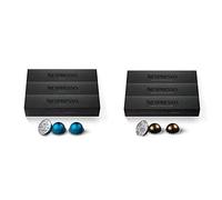 Capsules Nespresso VertuoLine, Odacio, Café Grillé Foncé, 30 gélules, 230 ml & Capsules VertuoLine, Double Espresso Sombre, 30 Capsules, 80 ml