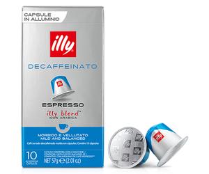 Capsules neuves Illy Nespresso Decaffeinato 10 pièces dosettes expresso sans ...