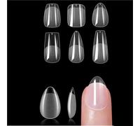 Capsules Ongles Soft Gel X Nail Tips 600PCS Couverture complète | Faux ongles carrés extra courts en amande, moyens, for gel(Coffin-001)