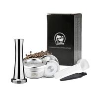 Capsules réutilisables en acier inoxydable pour machine à café, dosette pour Delta Q NDIQCafe 23, accessoires pour tous les jours 2 capsules