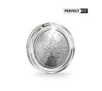 Capsules rondes ULTRA PERFECT FIT pour pièces de 1 oz Maple Leaf argent. Paquet - 10 capsules