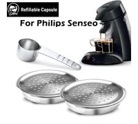 capsules senseo Capsules de café réutilisables en acier inoxydable 304, filtre adapté au système Senseo Philips pour Machine à e 1 Capsule