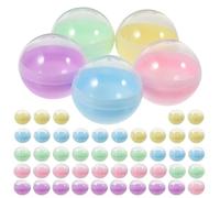 Capsules Surprises Transparentes Couleur Macaron, Boules Vides 5 cm pour Distributeur Automatique et Machine à Pince, pour Cadeaux Fête, Œufs de Pâques, Jouets Sensoriels(100pcs)