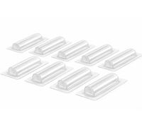 Capsules transparentes adhésives pour billets - Pochettes à fixer sur carte cadeau - Format 8,2 × 2,9 cm