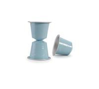 Capsules vides jetables et rechargeables en aluminium, 100 pièces, dosettes de café compatibles avec(100PCS Sky Blue)