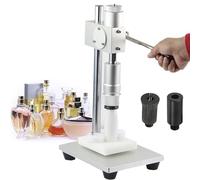 Capsuleuse de parfum manuelle, 2 en 1 en aluminium pour capsules de flacons pulvérisateurs, machine à sertir et à sceller, hauteur réglable pour une fermeture sécurisée du flacon
