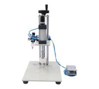 Capsuleuse pneumatique - Compresseur d'air - Avec une puissance de 800 W et une capacité de 30 l - Pour une fermeture efficace des bouteilles jusqu'à 11,81 pouces - Hauteur : 20 à 50 pièces par minute