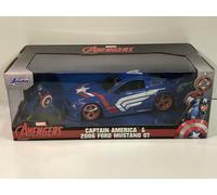 Captain America 2006 Ford MUSTANG avec Figurine 1:24 Echelle Jada 31187
