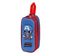 CAPTAIN AMERICA Bobblehead - Trousse - 3D, double - bleu Bleu
