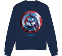 Captain America : Brave New World - Sweatshirt für Herren/Damen Uni TV15043 (L) (Marineblau)