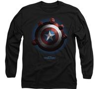 Captain America : Brave New World - T-Shirt für Herren/Damen Uni TV15034 (L) (Schwarz)