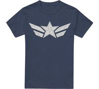 Captain America : Brave New World - T-shirt Homme/Femme Unie TV15000 (S) (Bleu marine chiné)