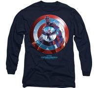 Captain America : Brave New World - T-shirt Homme/Femme Unie TV15038 (M) (Bleu marine)