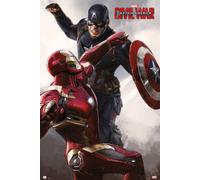 Captain America - Civil War Cap vs Iron Man Marvel Film Kino Poster 61x91,5 cm