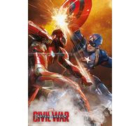 Captain America Civil War Fight Iron Man Marvel Film Kino Poster 61x91,5 cm
