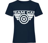 Captain America Civil War - T-shirt pour fille "Team Cap" NS6437 (116) (Bleu)