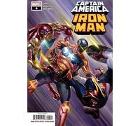 Captain America / Iron Man #4 Alex Ross Main Cover with Rated Comics Acrylic Backer