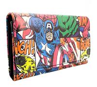 Captain america Marvel Comic Porté Retro Rouge Portefeuille