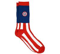 Captain America Marvel Comics Lot de chaussettes athlétiques pour homme, multicolore, Large