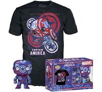 Captain america Marvel Patriotic Age (Art Series) Pop! & Tee Homme Funko Pop! Standard XL