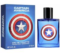 Captain America Parfum pour enfants dans un flacon en verre cool (100 ml) - Cadeau pour garçons, parfum pour enfants et adultes