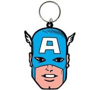 Captain America - Porte-clés caoutchouc Face 6 cm G