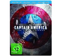 Captain America - The First Avenger (+ Blu-ray + DVD + Digital Copy) (Steelbook, exklusiv bei Amazon.de) [Blu-ray 3D]