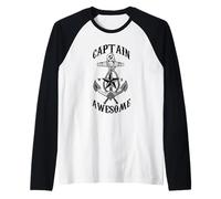 Captain Awesome - Ancre, Bateau de mer, Voyage, Nomade Manche Raglan