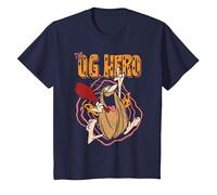 Captain Caveman OG Hero T-Shirt, Enfant, Bleu Marine, 10 Ans